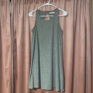 Abercrombie & Fitch grey open back sleeveless dress